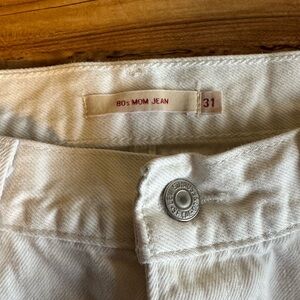 Levi's White 80s Mom Jean